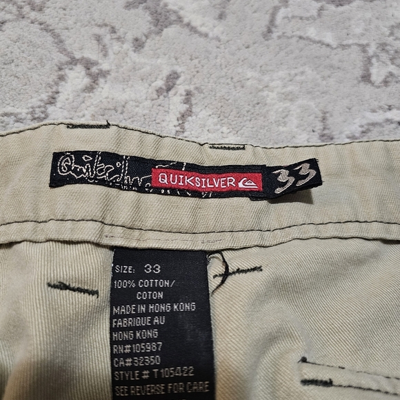 Y2k Quiksilver Tan Pants - Picture 5 of 9